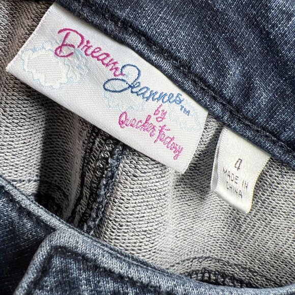 Dream Jeannes Quacker Factory Women's Lightweight Jeans Size 4 Dark Wash Stretch - Picture 4 of 10